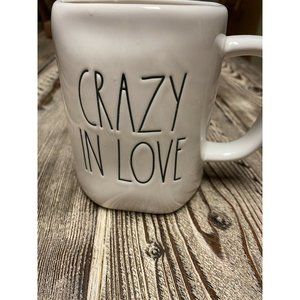 Rae Dunn ‘CRAZY IN LOVE’ Ceramic Coffee Cup Mug 16 Oz Valentines